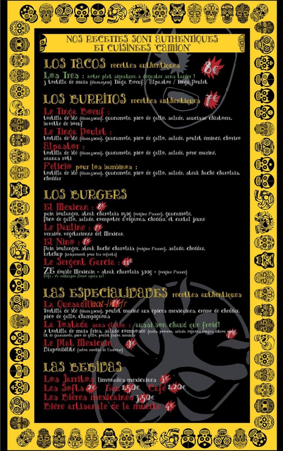 El Cactus — carte page 1