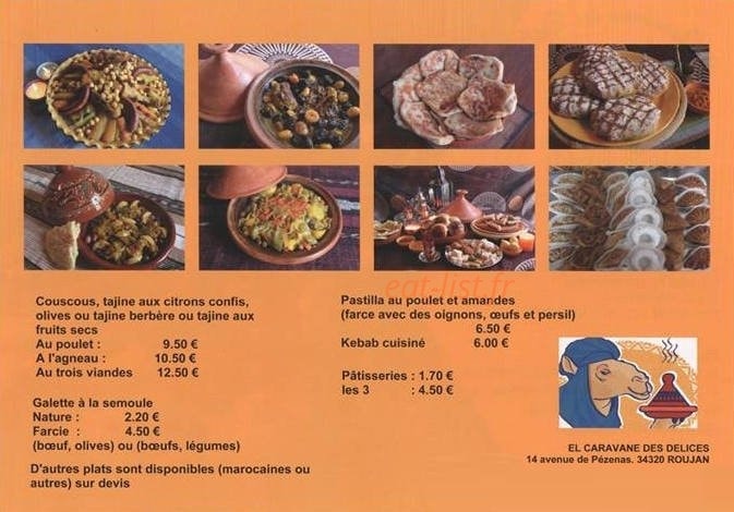 El Caravane des Delices — carte page 1
