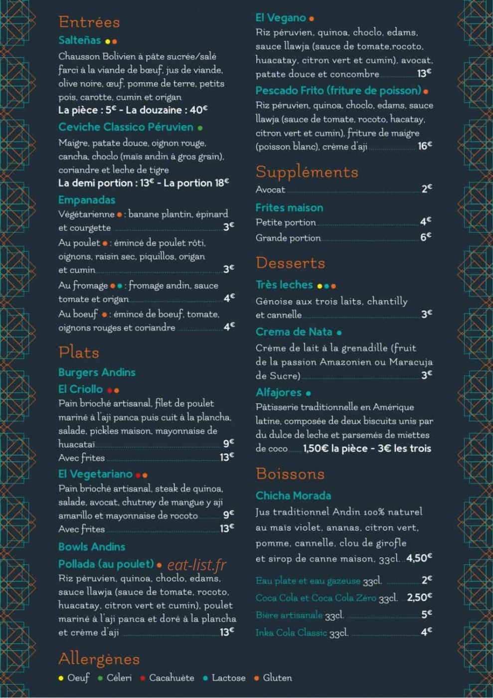 El Coche — carte page 2