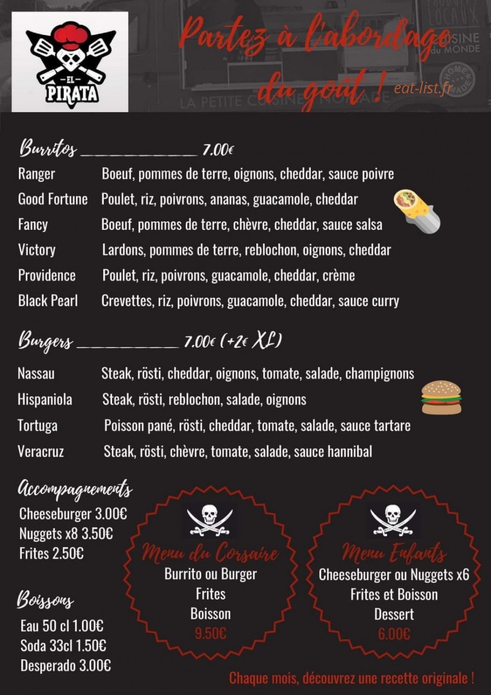 El Pirata — carte page 1