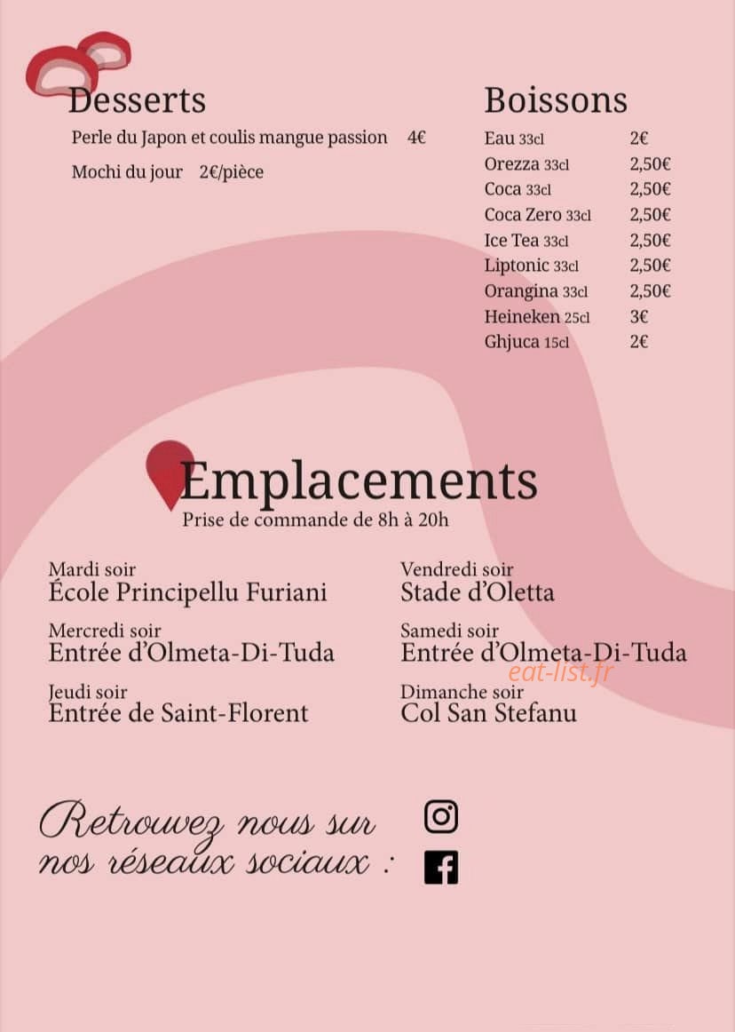 Emaki sushi — carte page 3