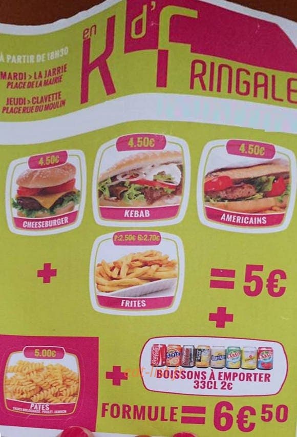 En K'D Fringale — carte page 1