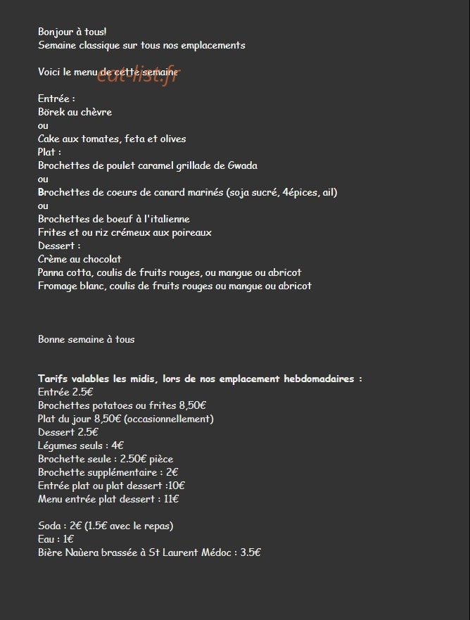 Epices et Piques — carte page 1