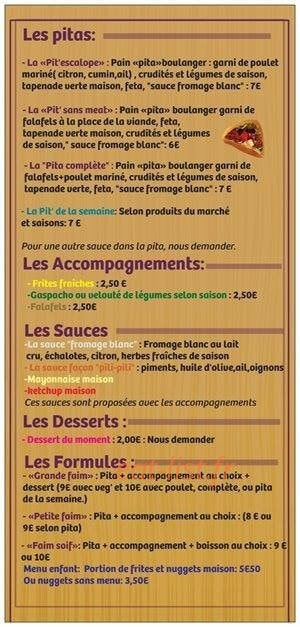 Et Pita et Patata — carte page 2