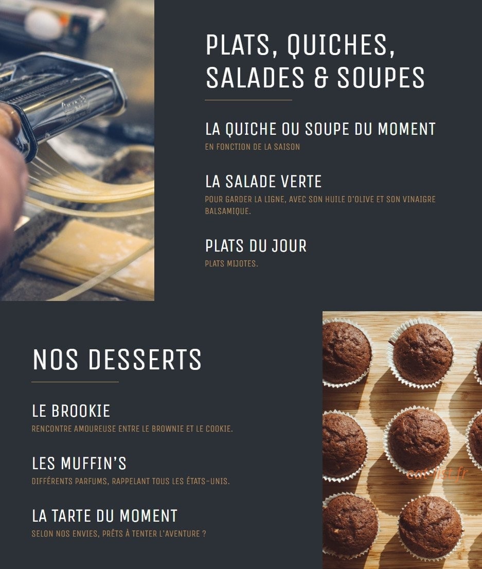 Event Burger — carte page 2