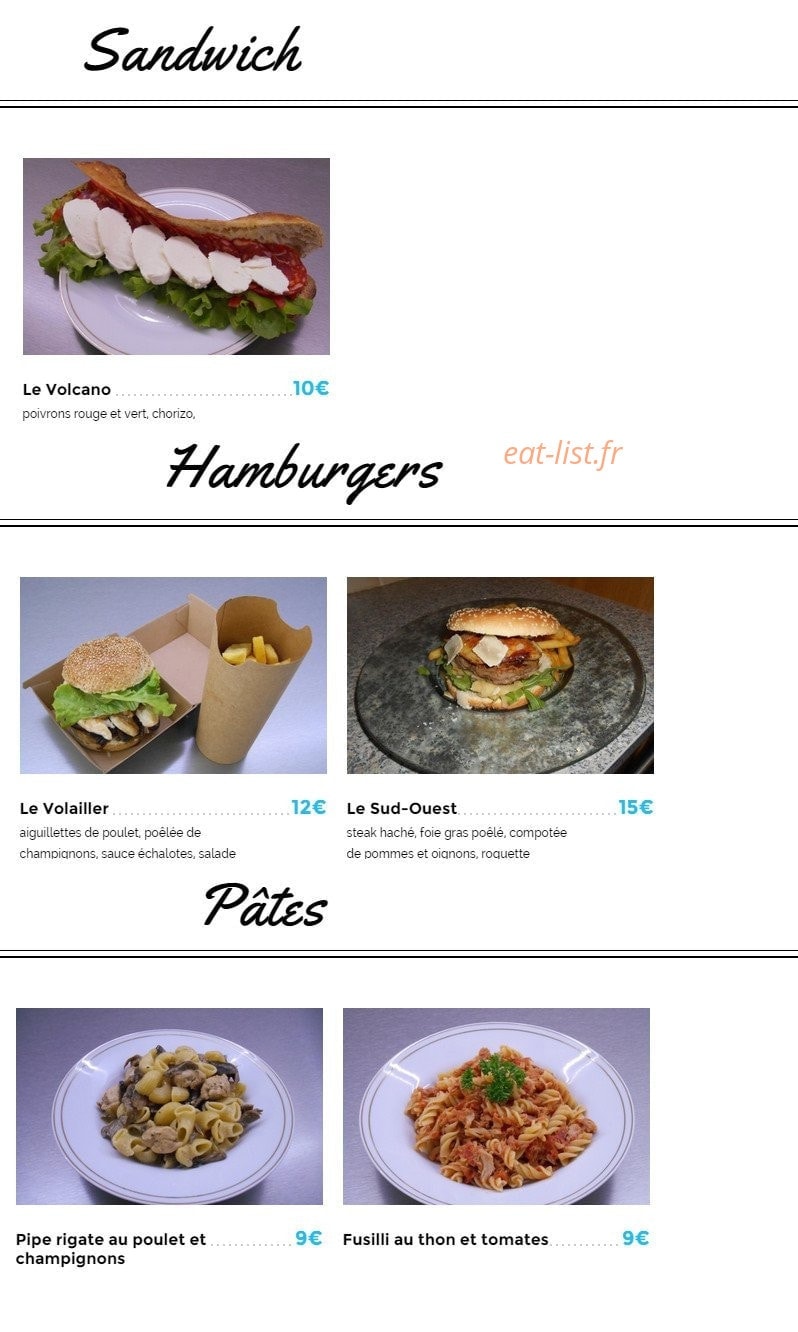 Fab' s Cook — carte page 2