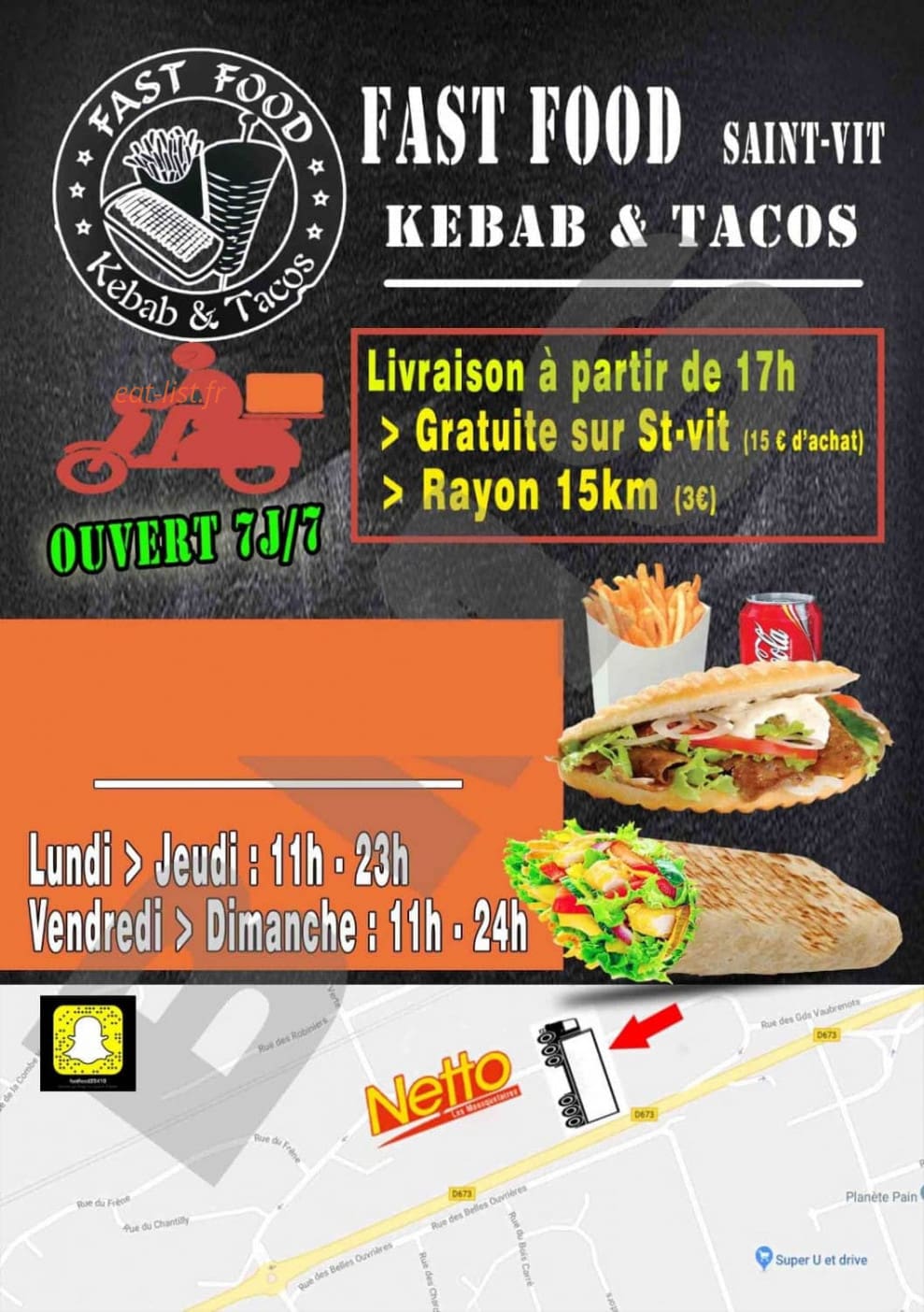 Fast Food — carte page 1