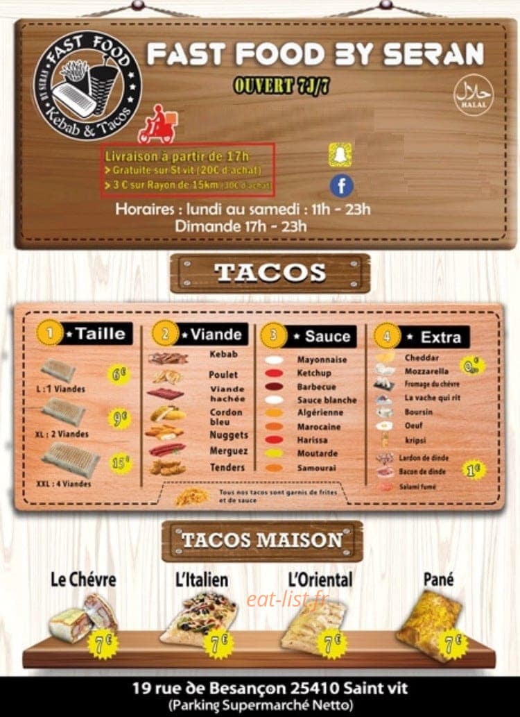Fast Food — carte page 2