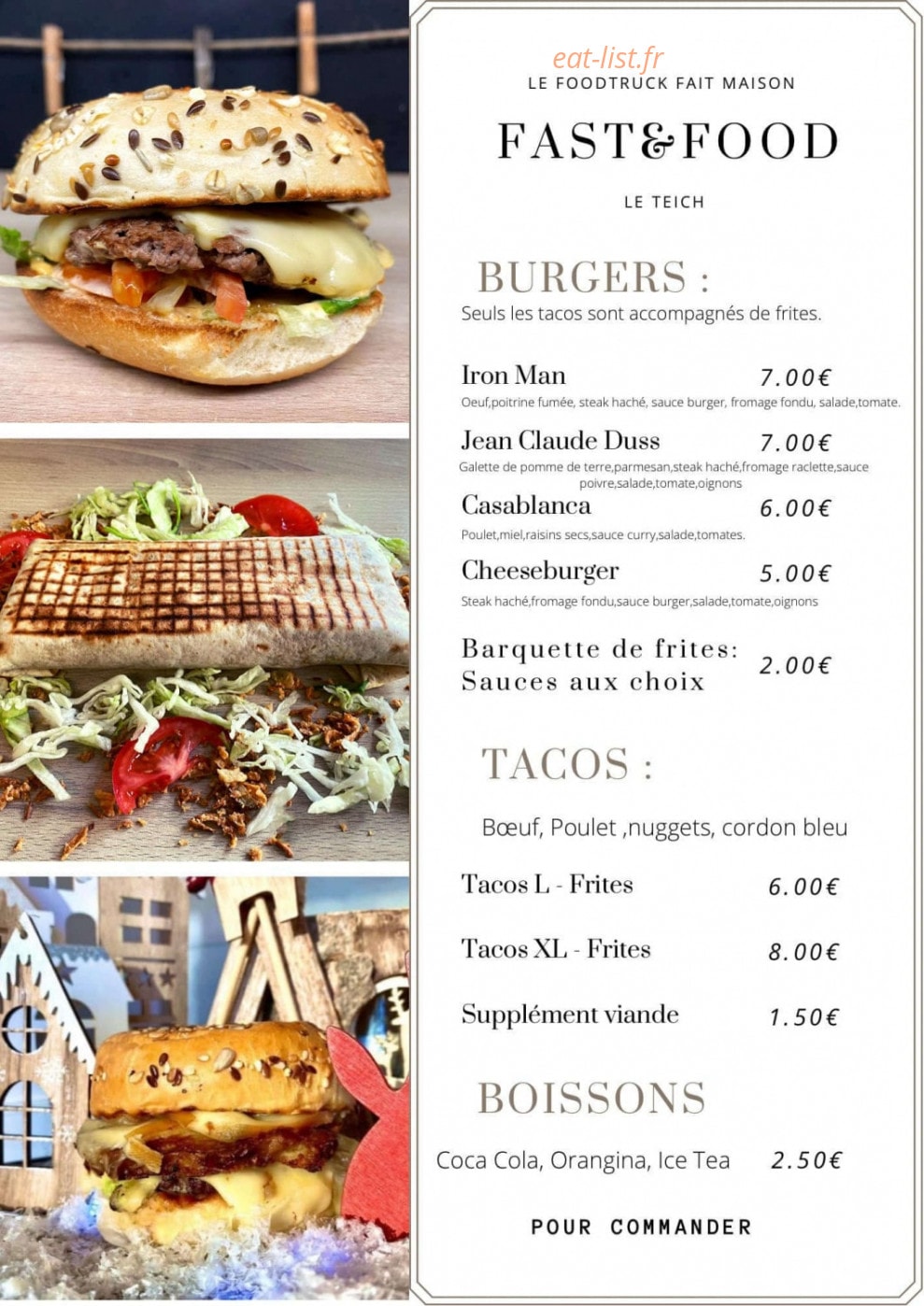 Fast & Food — carte page 1