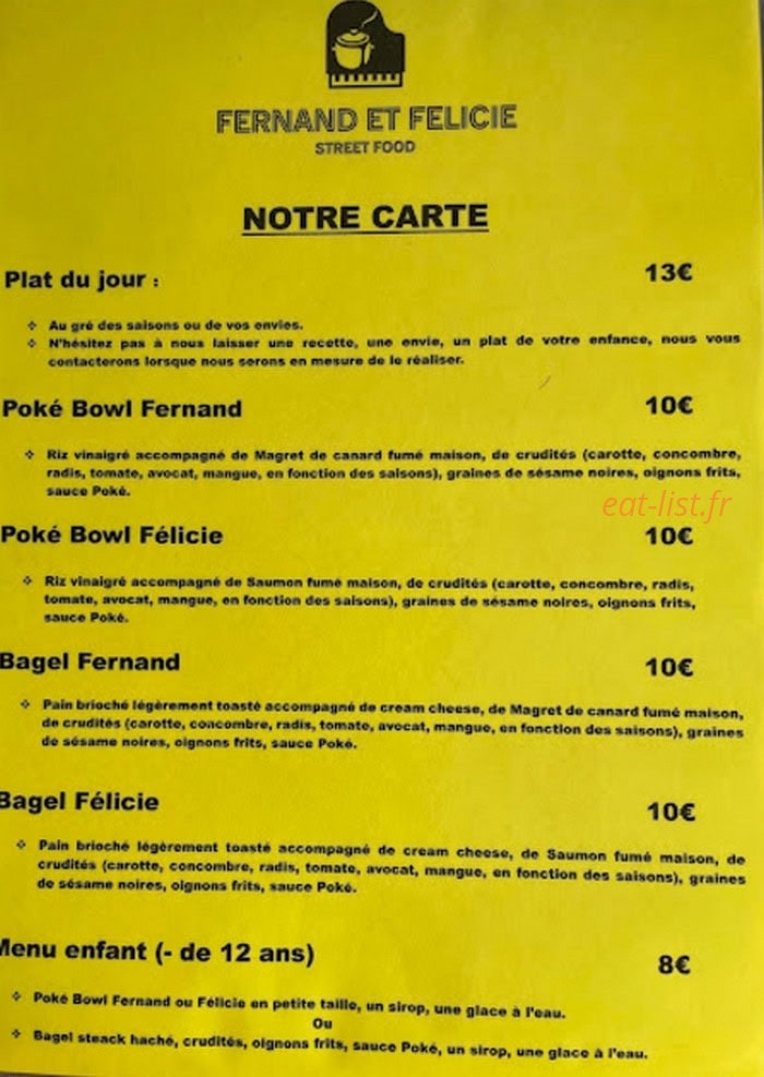 Fernand et Félicie — carte page 1