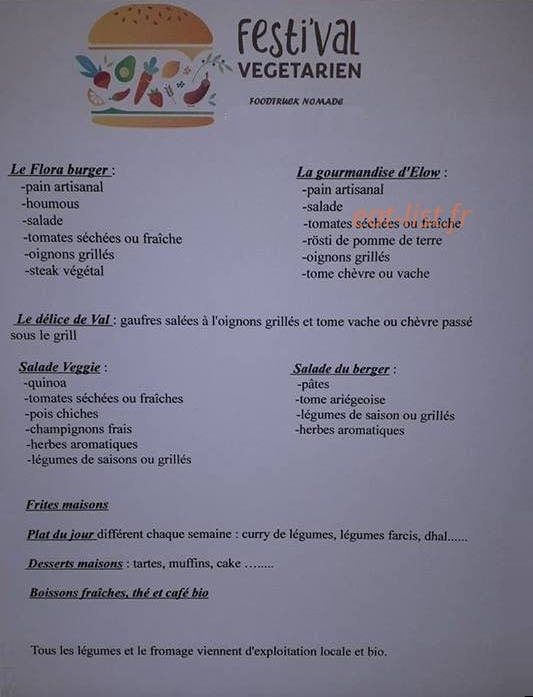 Festi' Val Végétarien — carte page 1