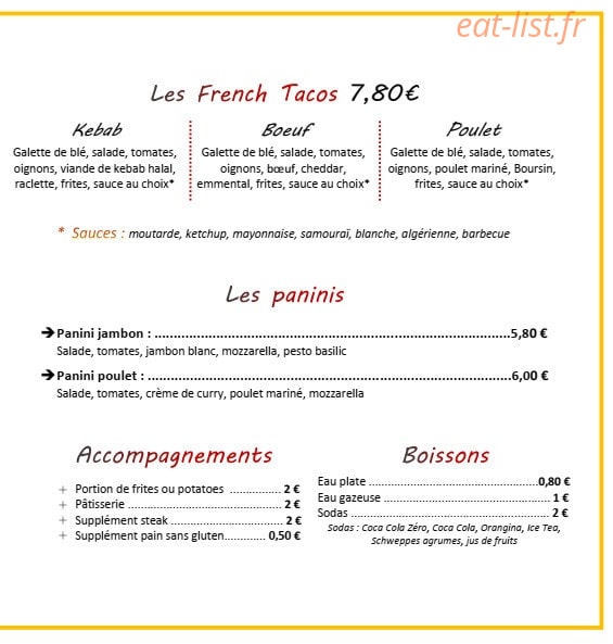 Festif burger — carte page 2