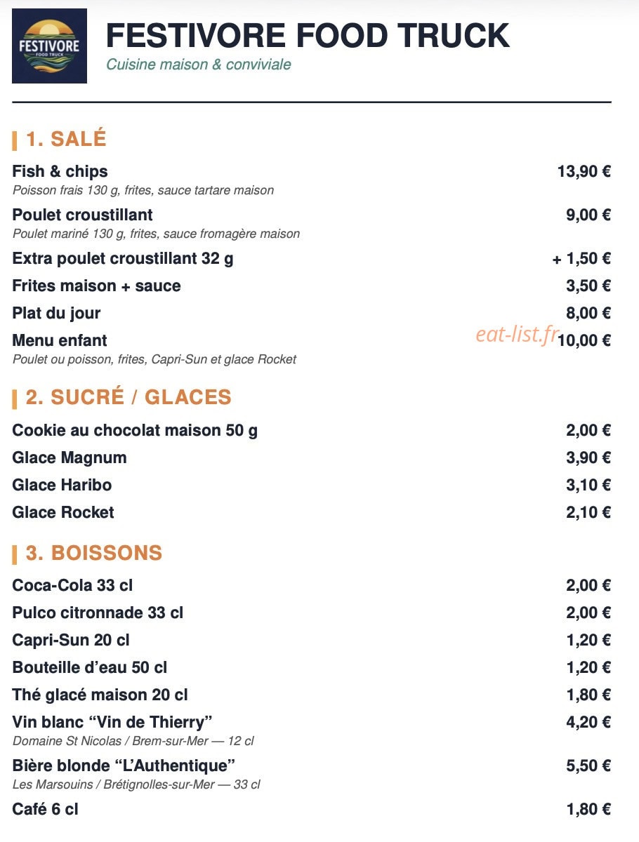 festivore — carte page 1