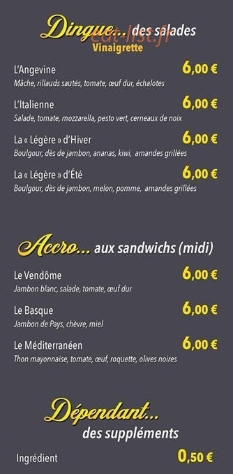 Food'Ça — carte page 3