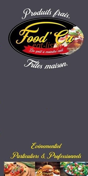 Food'Ça — carte page 1