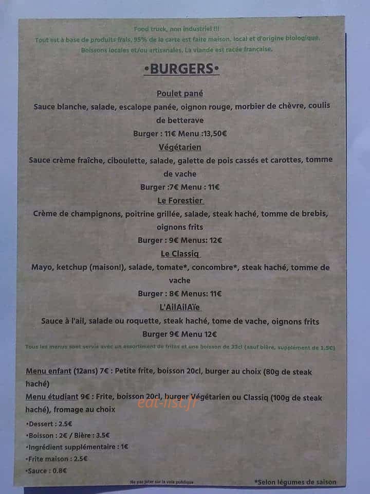 Food croq — carte page 1