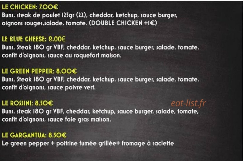 Food en'K — carte page 1
