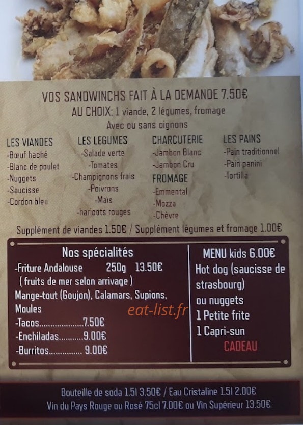 Food Master — carte page 2