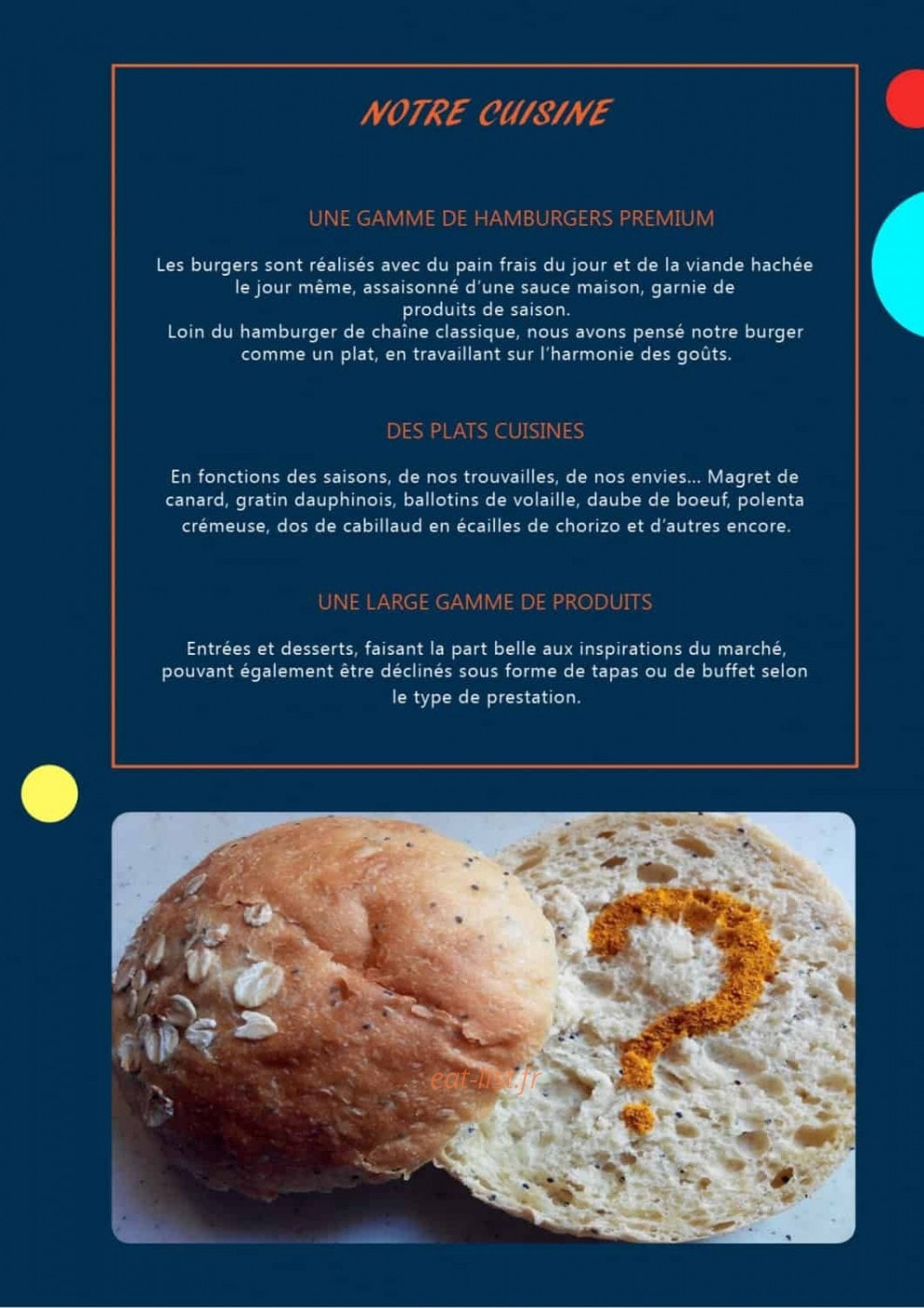Food & Saisons — carte page 2