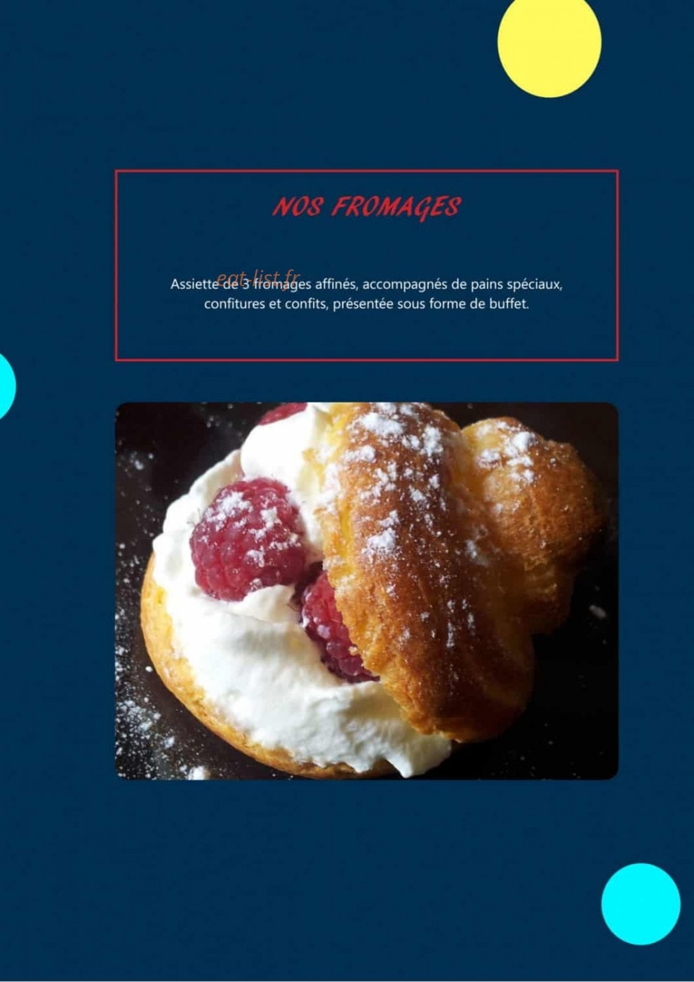 Food & Saisons — carte page 5