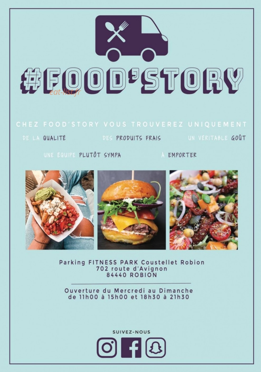 Food Story — carte page 1