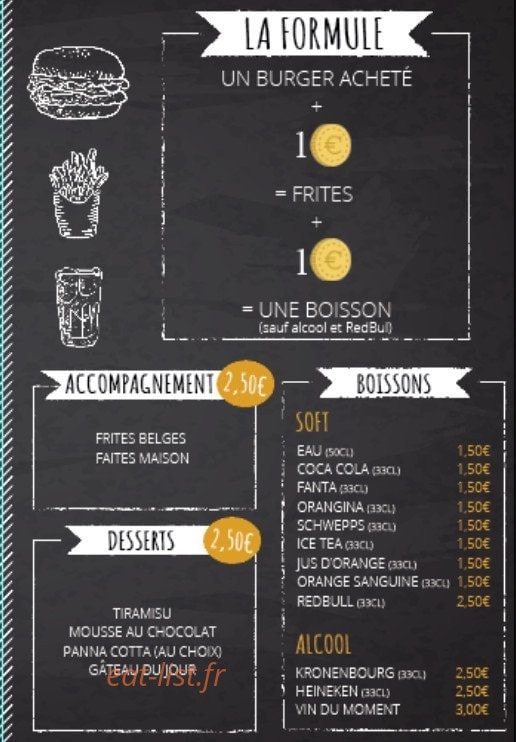 Food truck Chez John — carte page 2