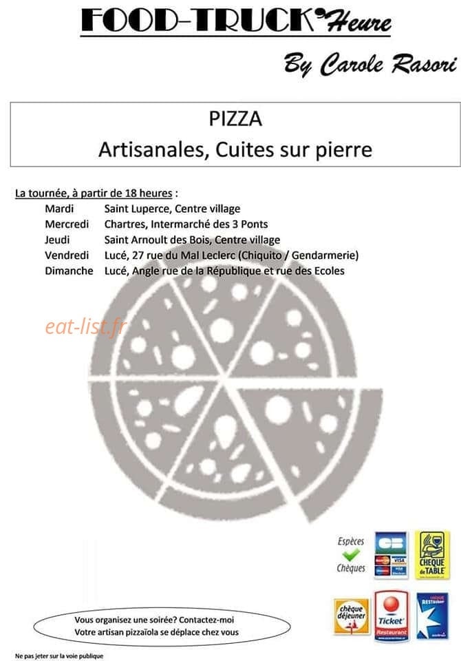 Food-truck'heure — carte page 1