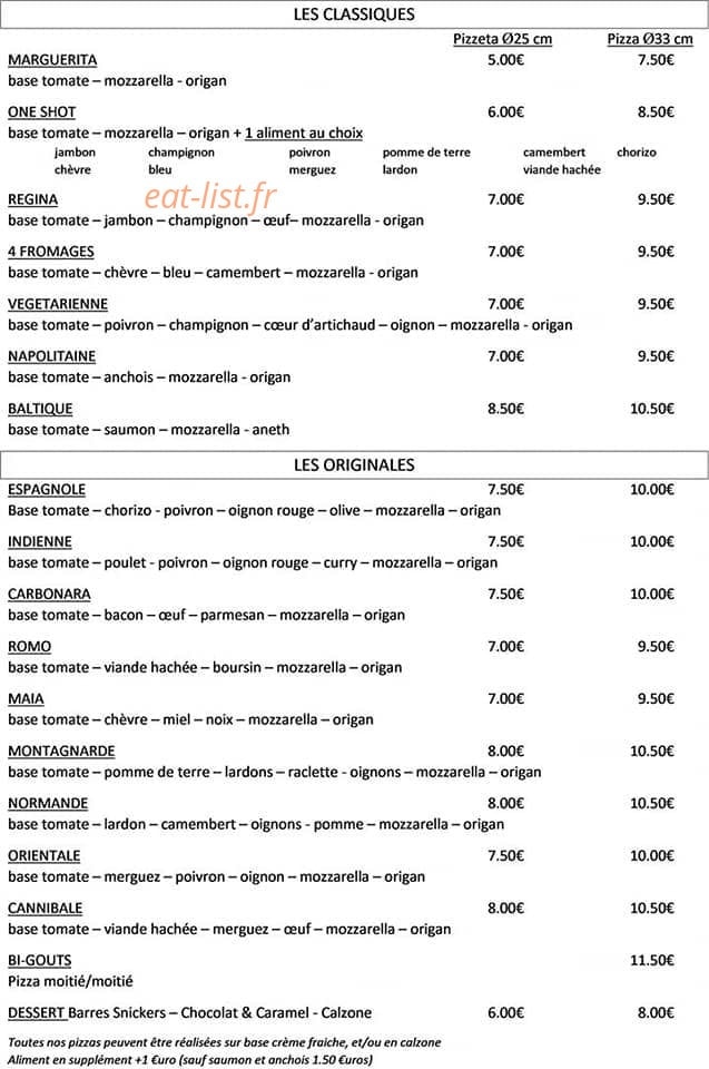 Food-truck'heure — carte page 2