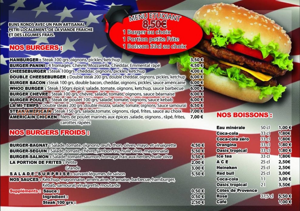 Food truck La Mi-Temps — carte page 2