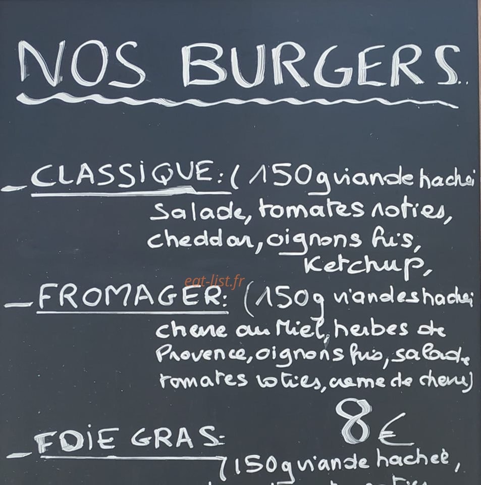 Food Truck — carte page 1