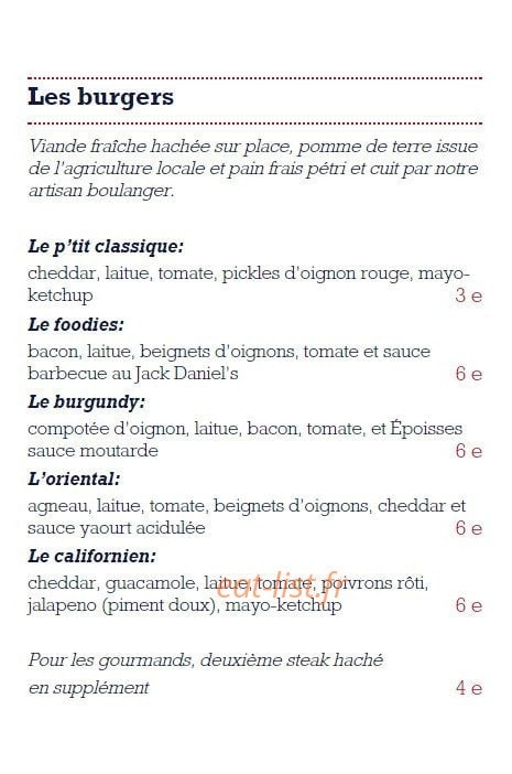 Foodies — carte page 2
