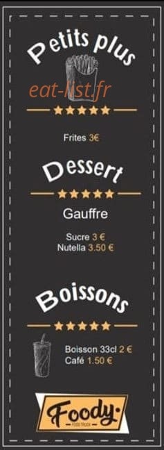 Foody — carte page 3
