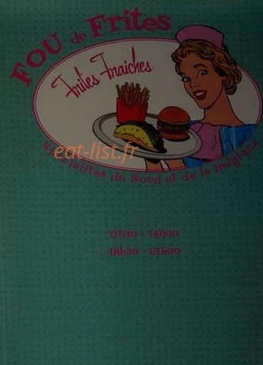 Fou De Frites — carte page 1