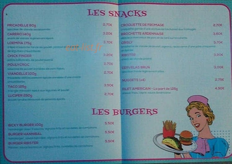 Fou De Frites — carte page 2