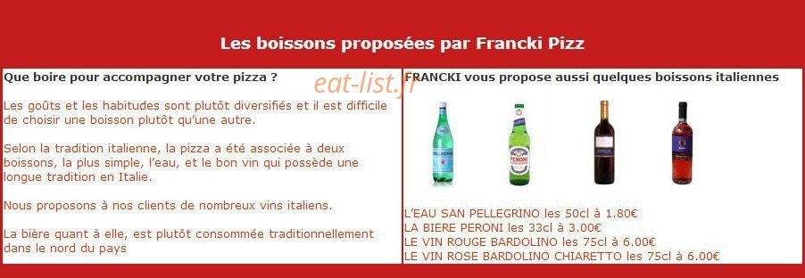 Francki Pizz — carte page 5