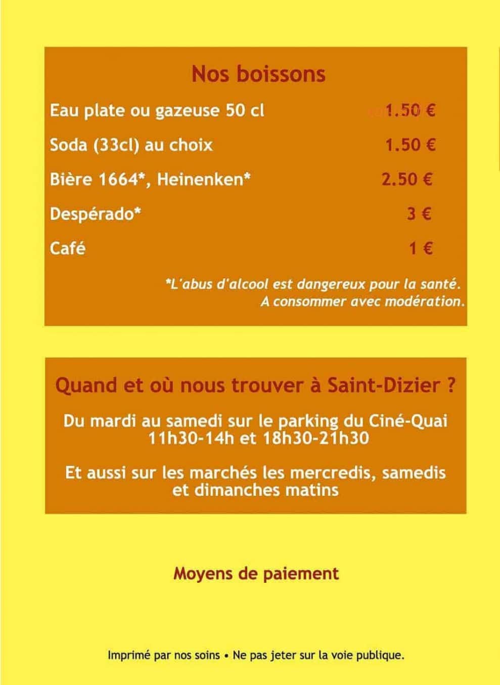 Fred-O-Frites — carte page 4