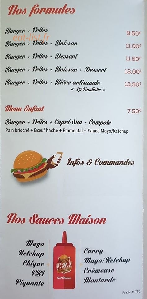 French Burger Itinérant — carte page 3