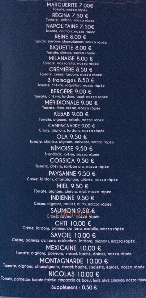 French Truck Nicolas — carte page 2