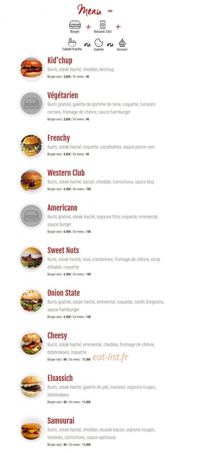 Fresh be — carte page 1