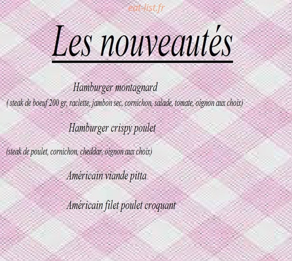 Friterie chez JJ — carte page 4