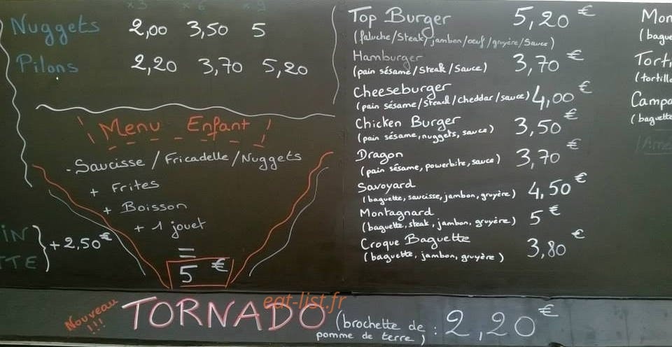 Friterie Chez Xav' — carte page 3