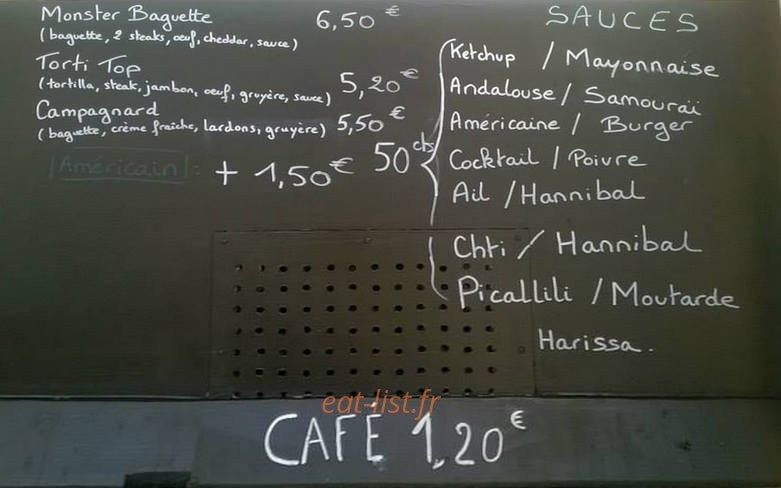 Friterie Chez Xav' — carte page 4