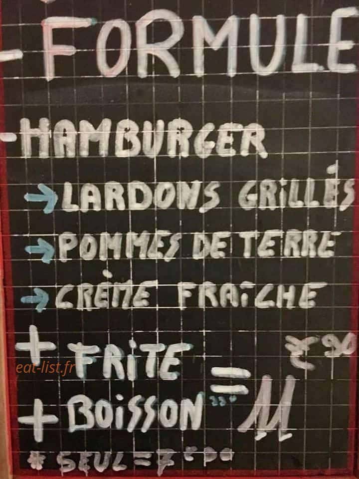 Friterie de ballersdorf — carte page 1