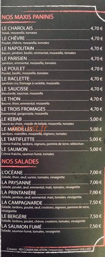 Friterie de l’ancre — carte page 4