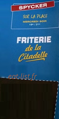 Friterie de la citadelle — carte page 6