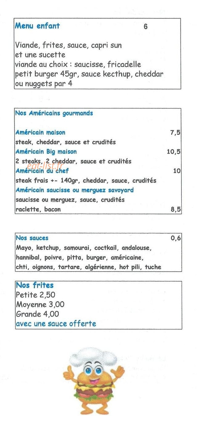 Friterie Les Damoureux — carte page 5