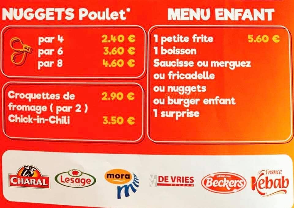 Friterie Nico — carte page 2