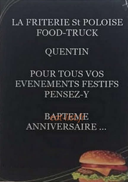 Friterie Saint Poloise — carte page 1