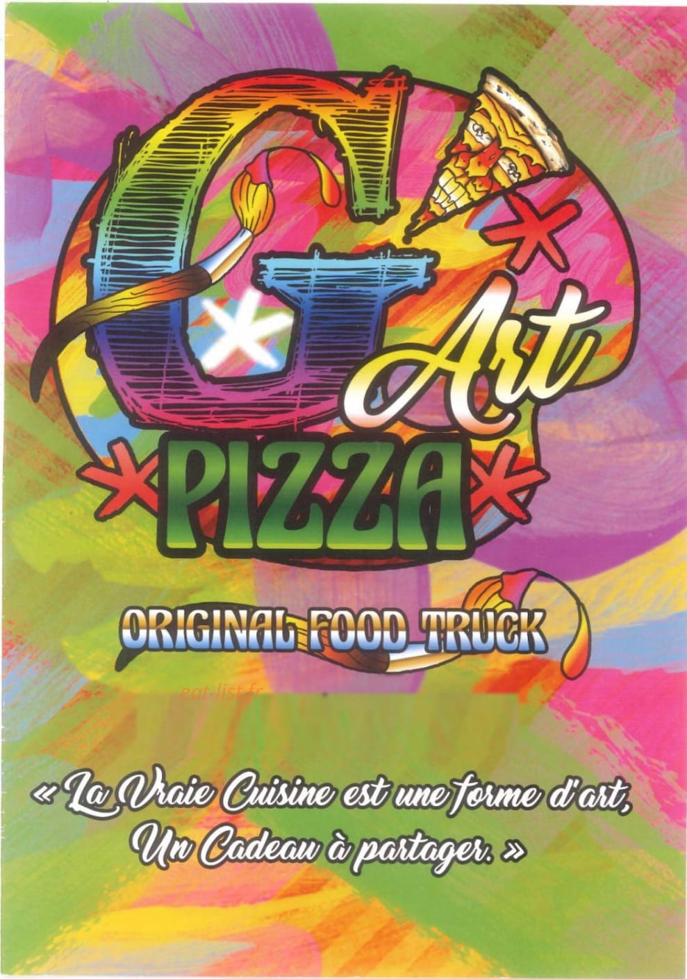 G'Art Pizza — carte page 1
