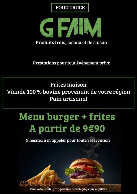 G Faim — carte page 1